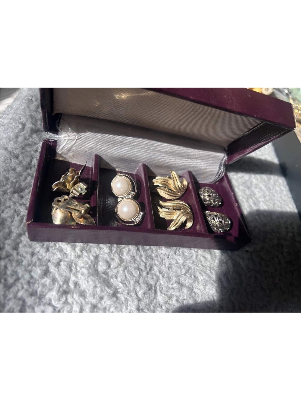 Pearl and Gold-Tone Clip-On Earring Lot - Women Jewelry Trifari, Coro